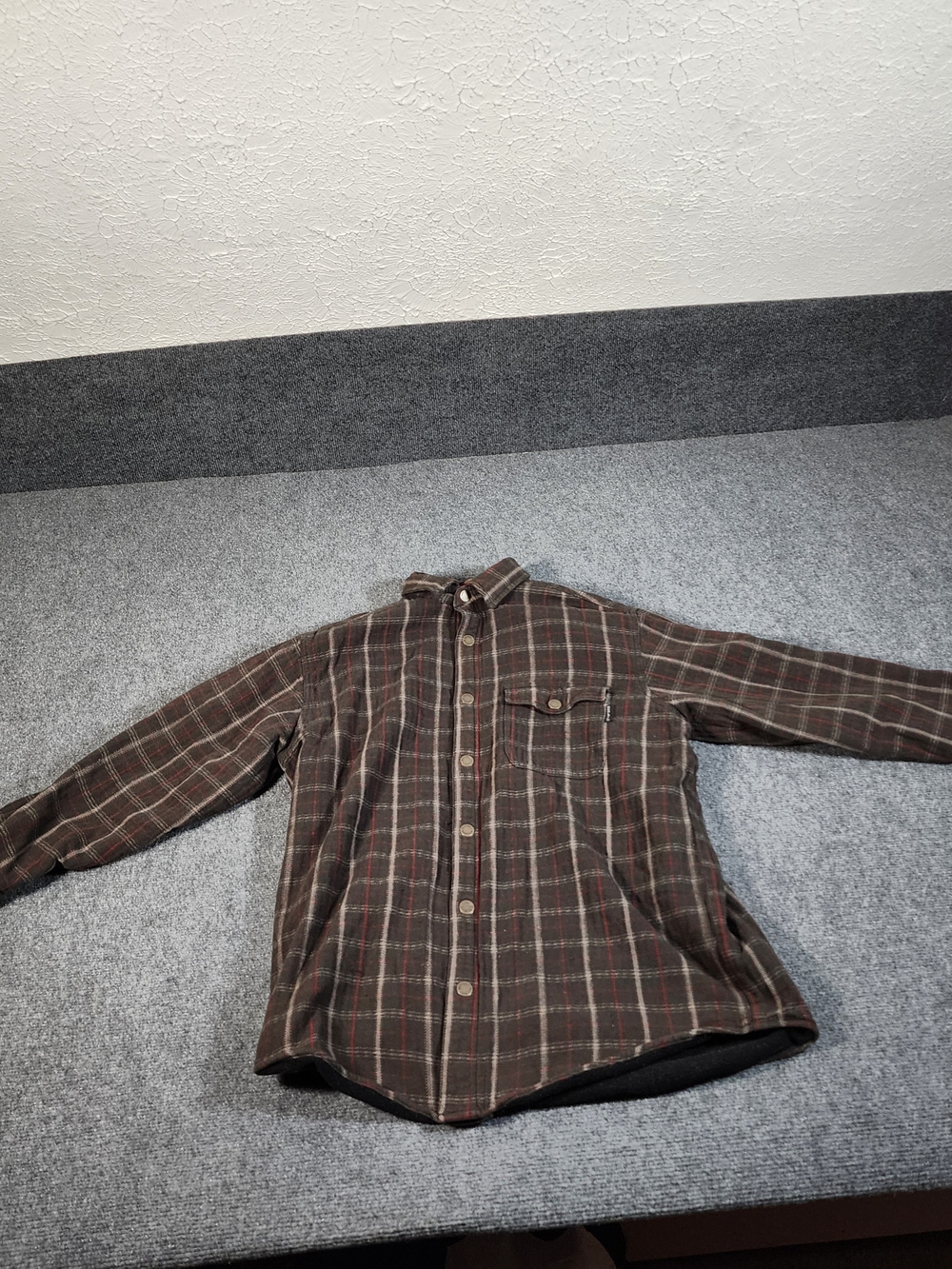 vintage Woolrich long-sleeve plaid jacket Brown Size M Onxy Plaid 6221